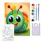 Colorful Caterpillar, DIY Canvas Art Kit, Adult Beginner, Acrylic Paint Size 11x14 inch product 1